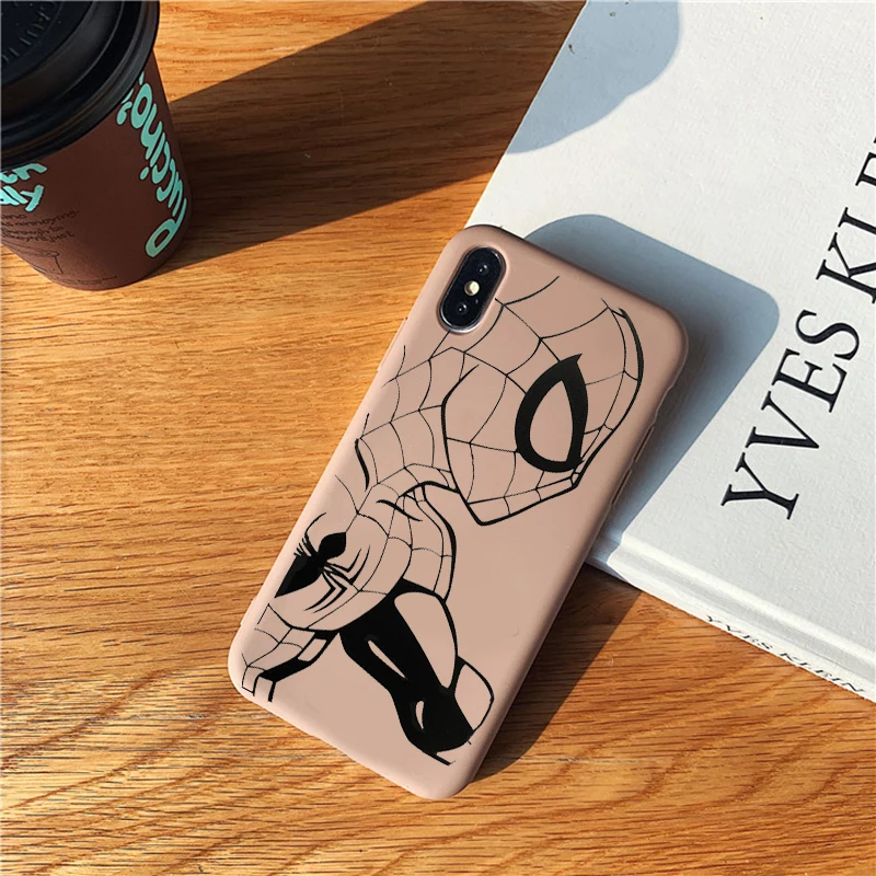 &quotЧеловек-паук&quot Чехол &quotЖелезный человек&quot для iPhone 11 X XR Xs Max 8 7 6 Plus 6S плюс 5S SE