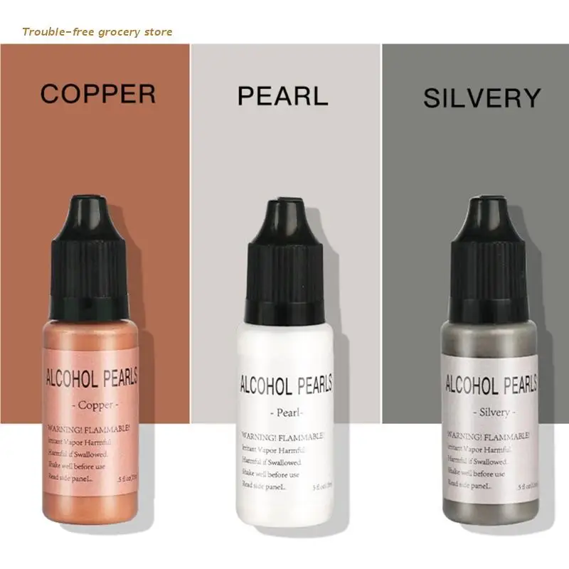 

6 Kinds Colors Resin Molds Crafts Starter Kit Metallic Alcohol Ink Coloring Set