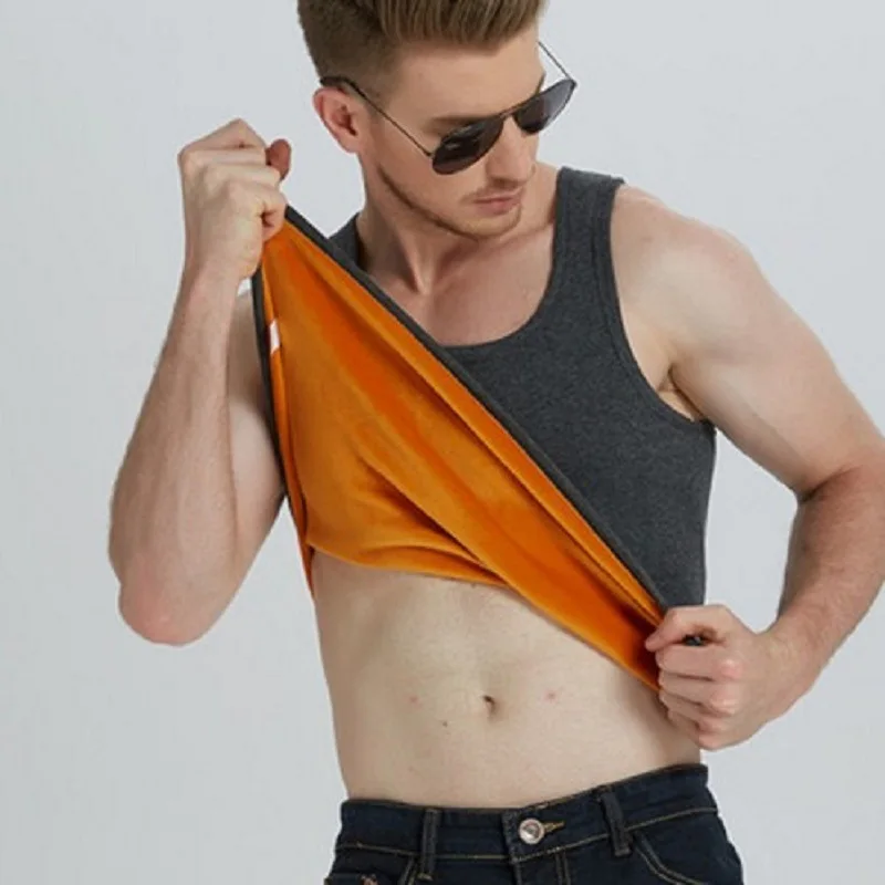 SP &amp CITY зимние теплые термо майки Майки Топы термальные толстые плюс бархатный