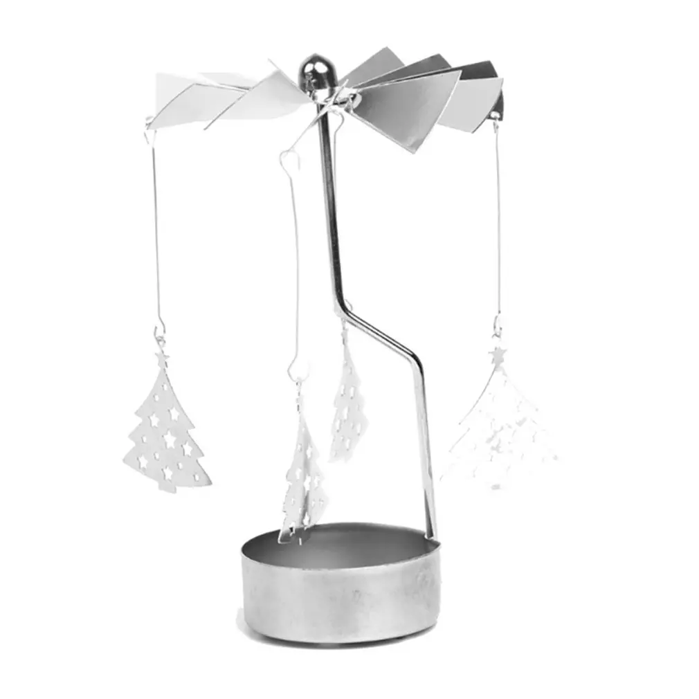 Star Shape Romantic Rotation Candlestick Candle Holders Tea Light Holder DIY Table Desk Decor Holiday Christmas Gift | Дом и сад