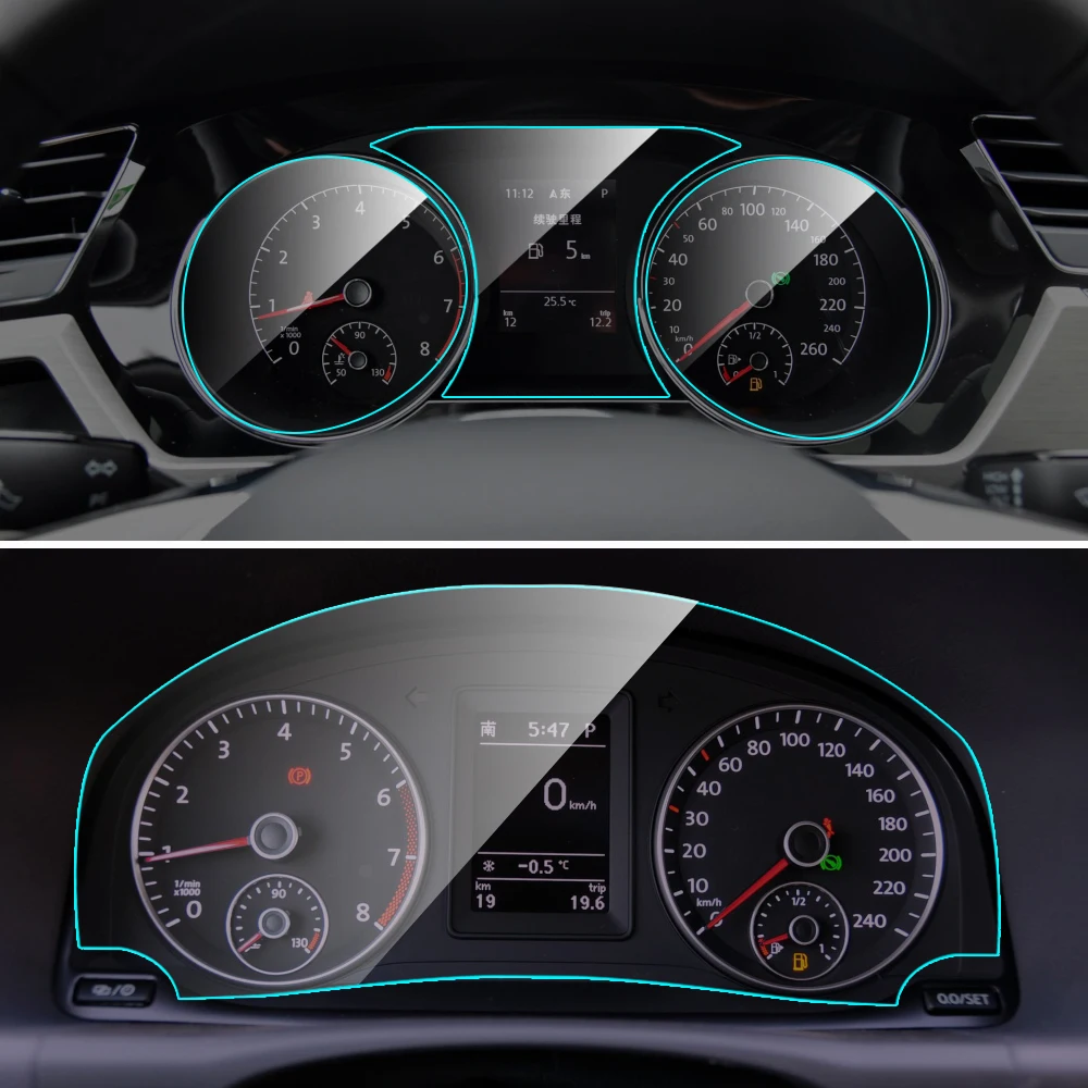 Защита экрана приборной панели автомобиля для Volkswagen VW Touran 2011 2018 защитная пленка