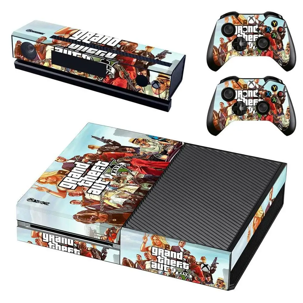Наклейка для xbox one s GTA 5 виниловые наклейки кожи Pegatinas Adesivos консоль Kinect два