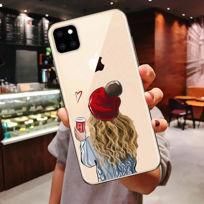 Силиконовые чехлы для телефонов для девочек Bff Best Friends Forever для iPhone 11 Pro Max Xs 6 6S 7 8 Plus X XR XS MAX 5S SE 5 задняя крышка чехол - Цвет: TPU