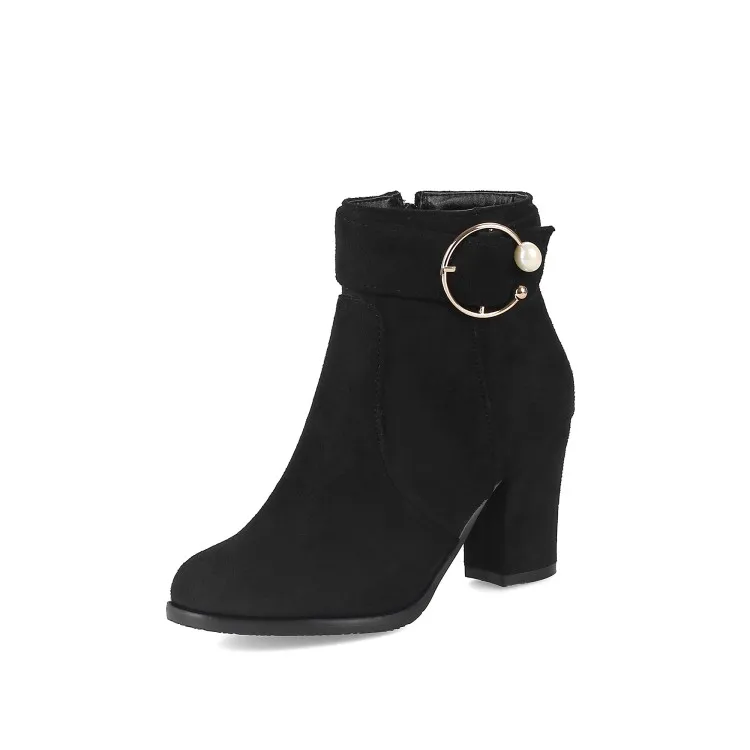 Модные Ботинки Martin в британском стиле на грубом каблуке с боковой молнией