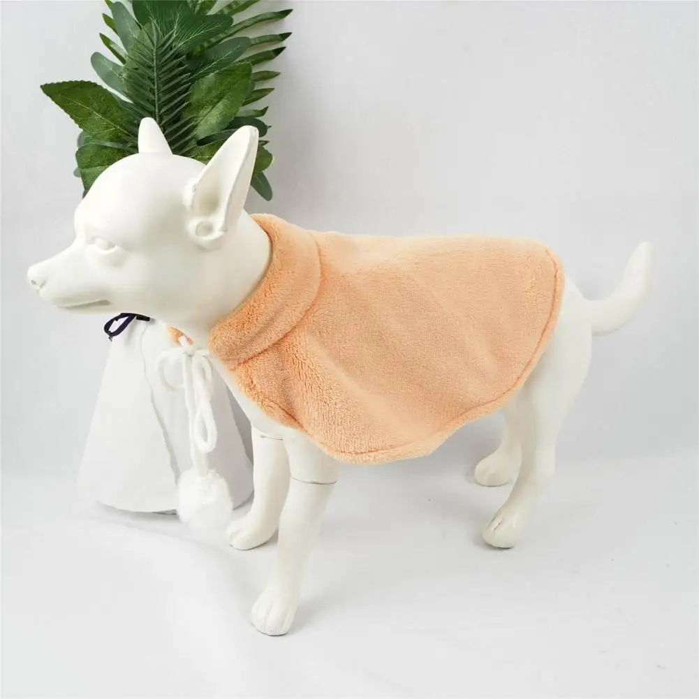 

Pet Cloak Solid Color Keep Warmth Breathable Pet Dogs Cape Costume for Autumn