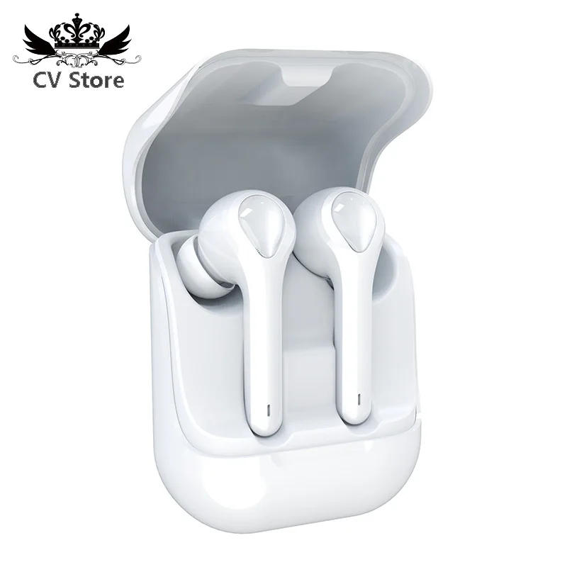 TWS стереонаушники с поддержкой Bluetooth и зарядным футляром на 800 мА · ч|Наушники