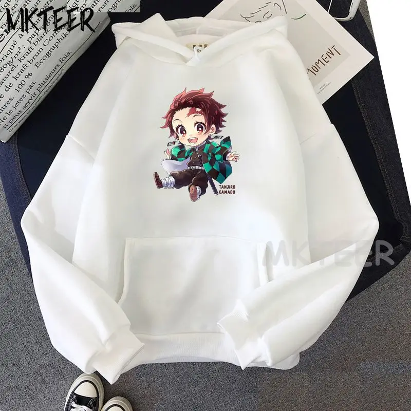 

Kimetsu No Yaiba Demon Slayer Japanese Anime Fashion Print Hooded Fashion Sweatshirt Casual Loose Long-sleeved Pullover Hoodie