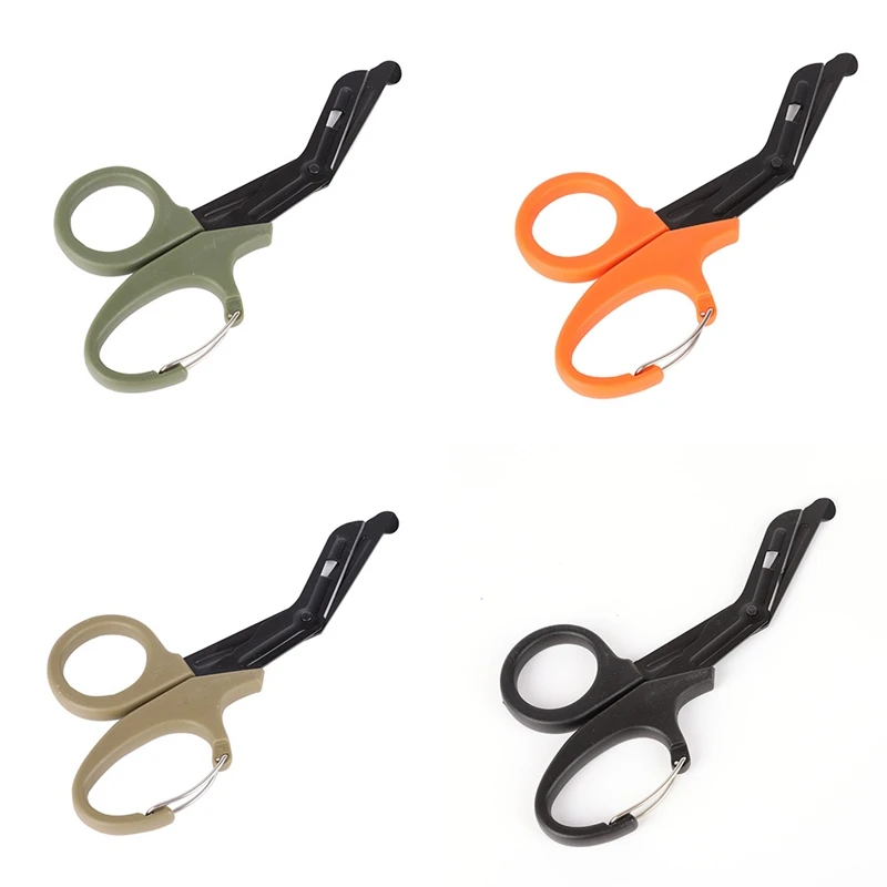 Открытый аварийно спасательных ножницы для выживания с мелкими зубьями карабин