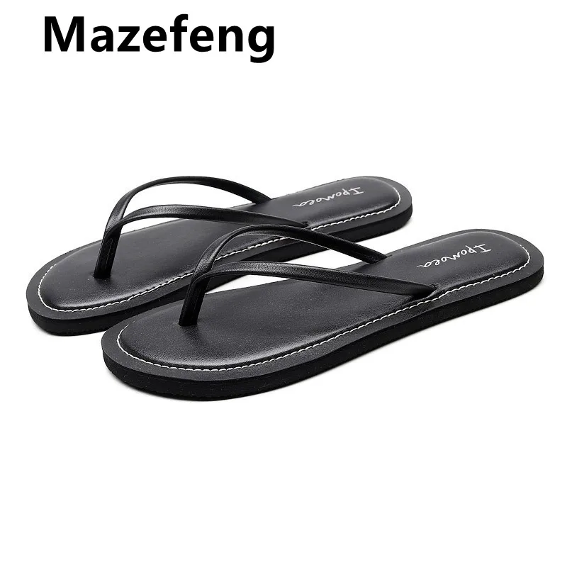 

Mazefeng Women Non Slip Flip Flop Slippers Woman Summer Ladies Shoes Comfortable Casual Beach Slides Female Soft 2021 Footwear