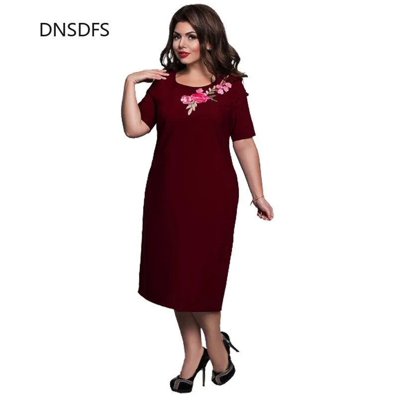 Русская модная леди Элегантные платья для вышивания 6XL Элегантное женское