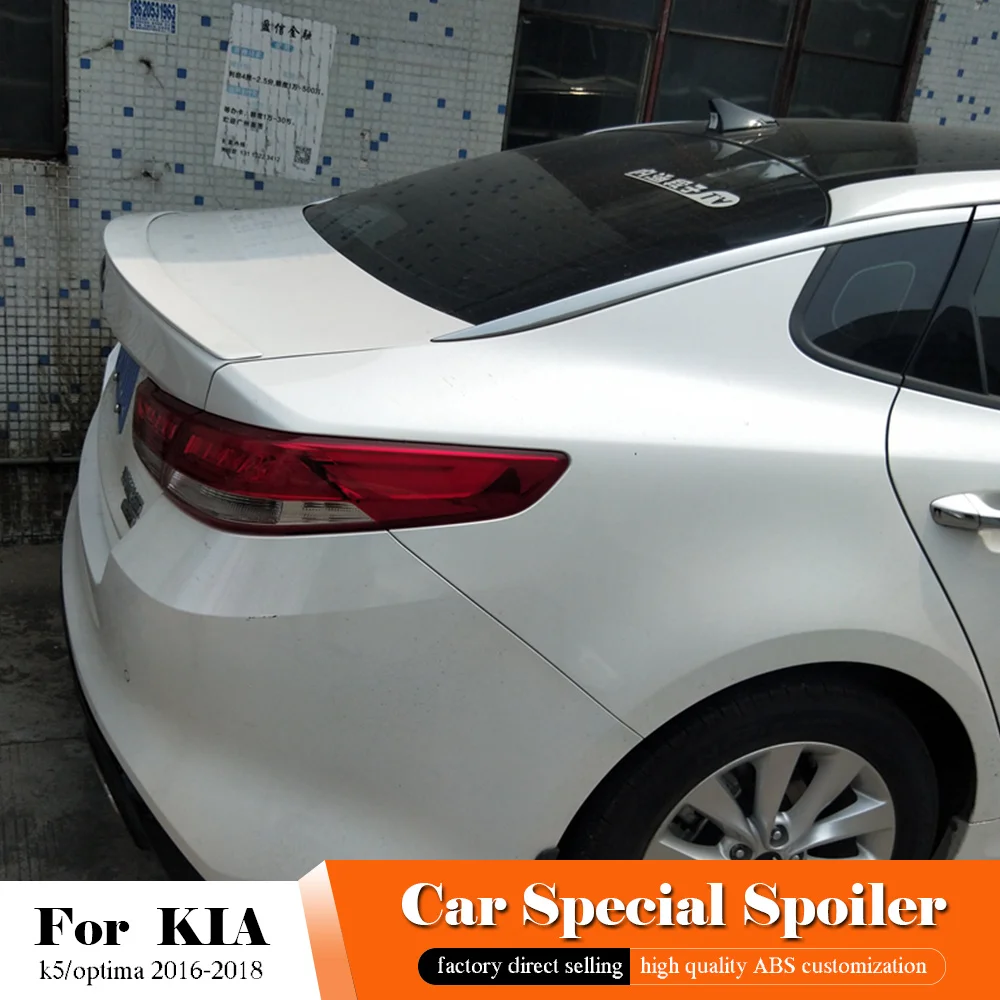 Черный Задний спойлер для KIA k5/optima 2016-2018 высококачественный задний из