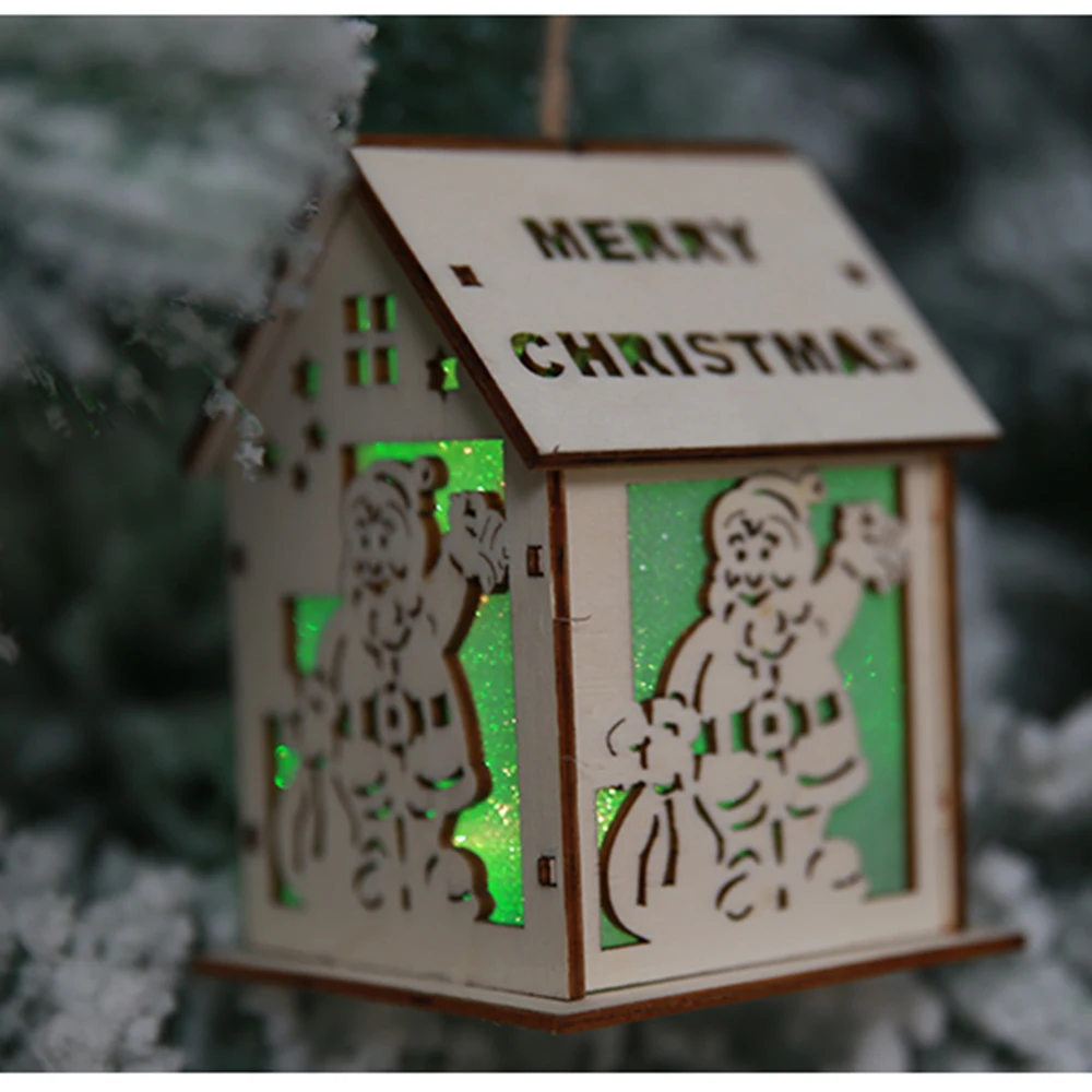 2019 Счастливого Рождества светодиодный светильник деревянные украшения подарок