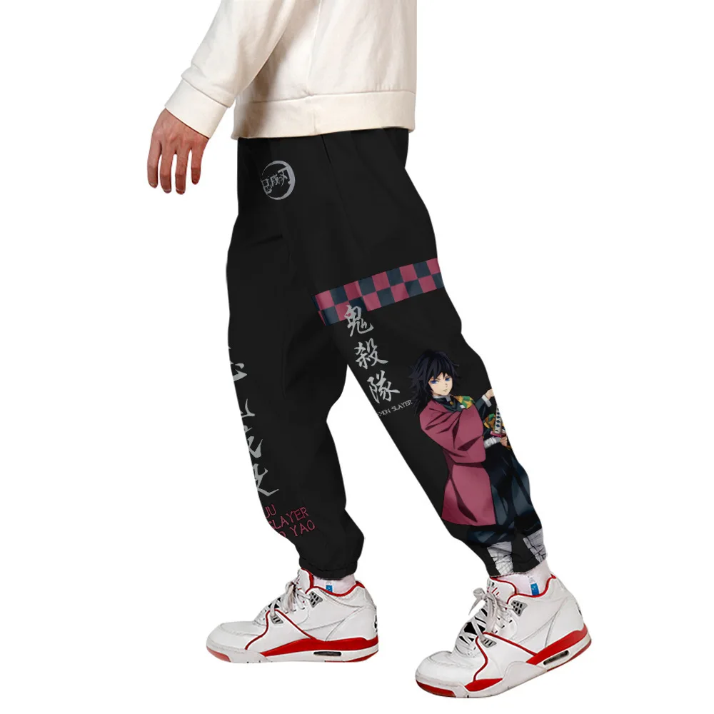 

2021 new 3D printing demon killer unisex fitness jogger spring fashion high street anime pants Harajuku pants sweatpants