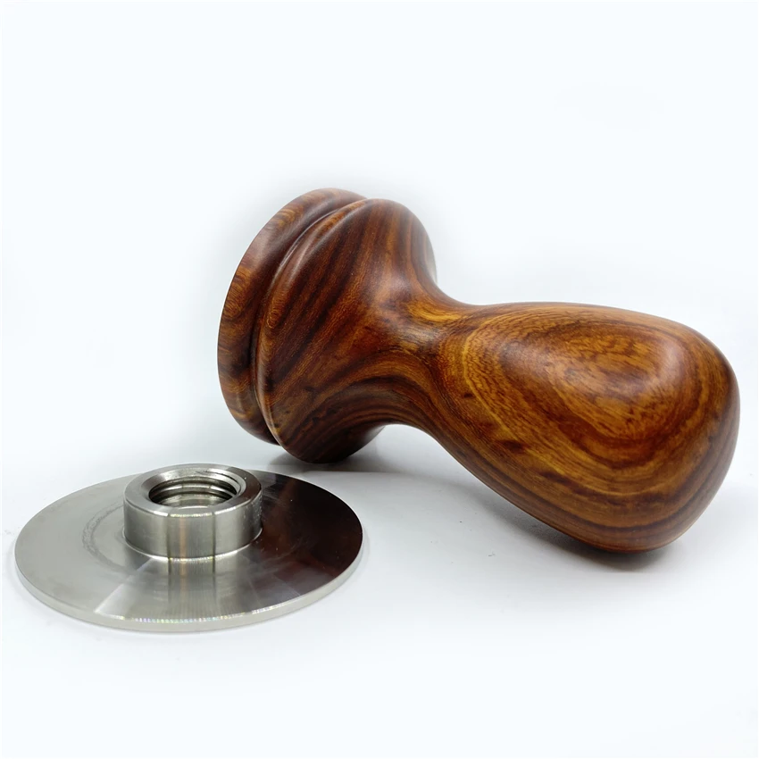 Ручка из красного сандалового дерева 58 мм бариста|Темперы для кофе| |