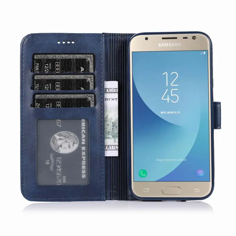 For Samsung Galaxy J3 Wallet Leather Phone Cases For Samsung J3 Pro J330F Flip Book Cover Galaxy J3 J330 Coque