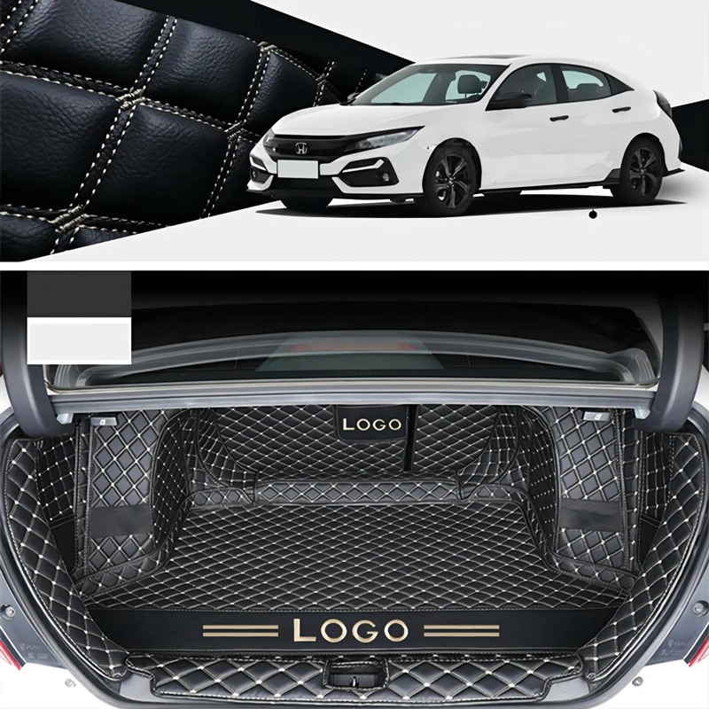 Cargo Liner Boot Carpet For Honda Civic 2008-2011 Rear Trunk Mats Full Surrounded Durable Waterproof Leather Fission Floor |