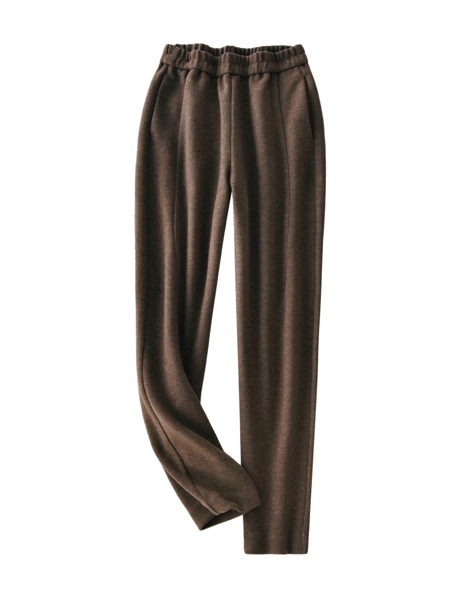 

Shuchan High Waisted Pants Ankle-Length Pants Pencil Spring/Autumn Office Lady Elastic Waist Winter Fashion Women Bottoms Pants