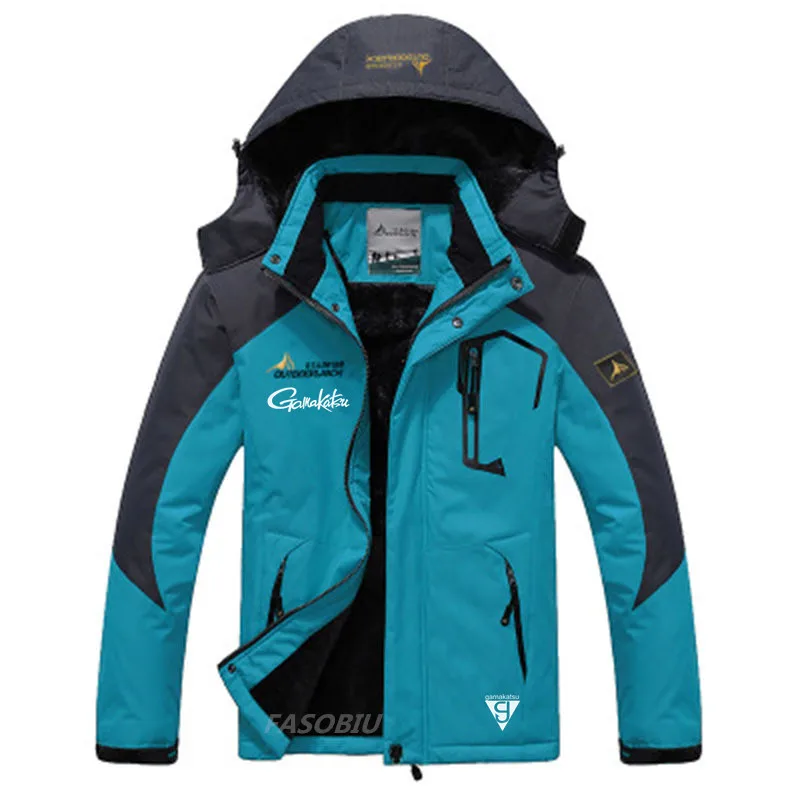 

Gamakatsu Men Winter Cycling Outdoor Waterproof Warm Fishing Clothing Breathable UV Camping Skiing Hiking for Fishing Jacket