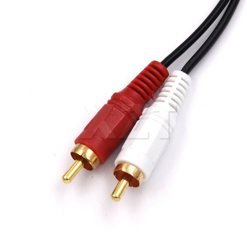 Кабель RCA 15 м/10 м штекер 3 5 мм на 2 Aux Кабель-адаптер 2RCA сплиттер аудиокабель для