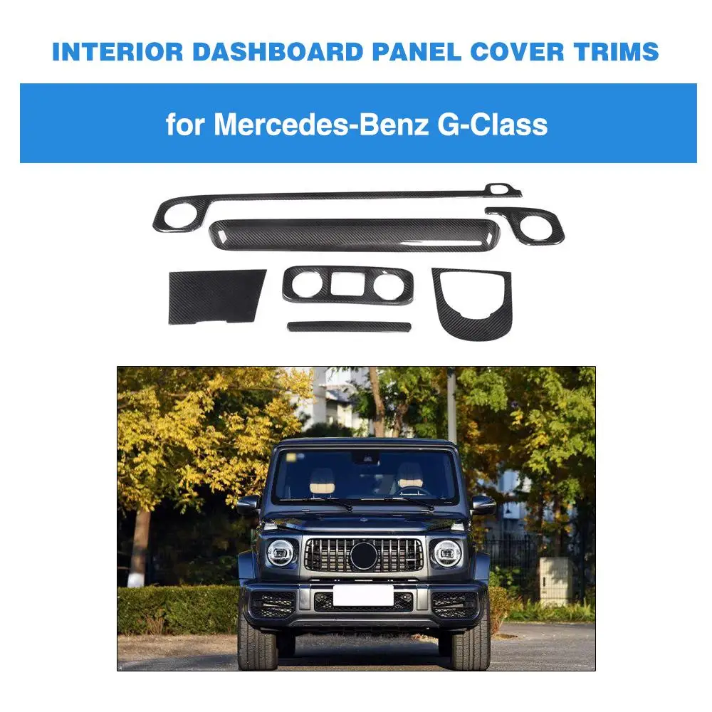 

Внутренняя часть из углеродного волокна для Mercedes-Benz G Class Base Sport AMG, внутренняя отделка из углеродного волокна, 7 шт.