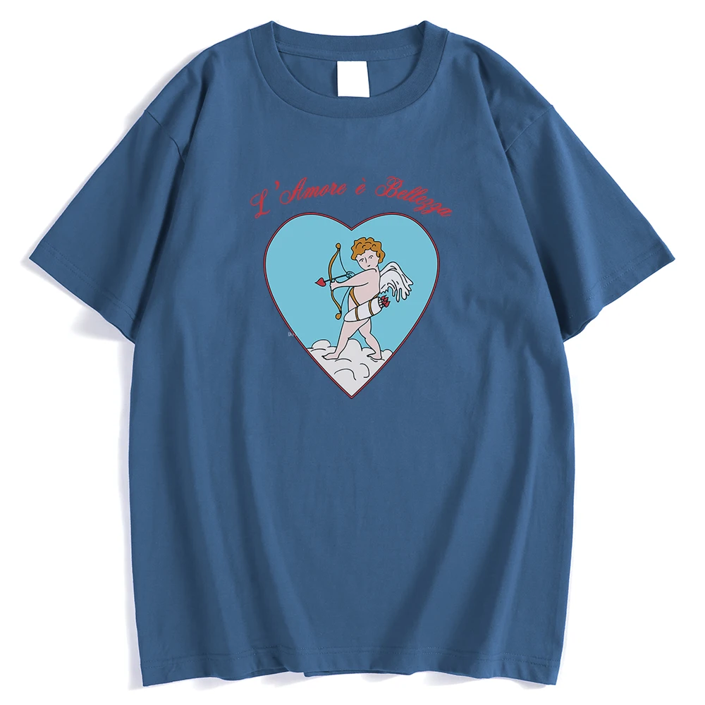 Мужская футболка с принтом в виде Купидона и лука со стрелкой сердцем стильные