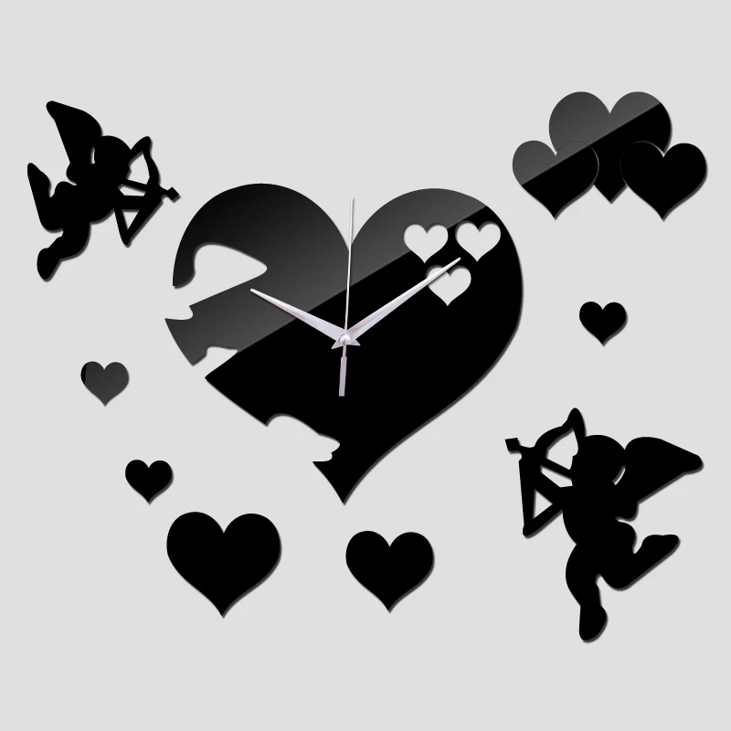 2019 акриловые зеркальные настенные наклейки часы украшение для дома кварцевые