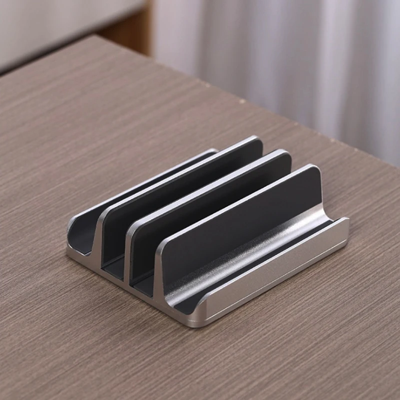 

Vertical Laptop Stand, Suitable for All Laptop Models, Heavy-Duty Polished Aluminum Table Stand, Up to 17.3 Inches