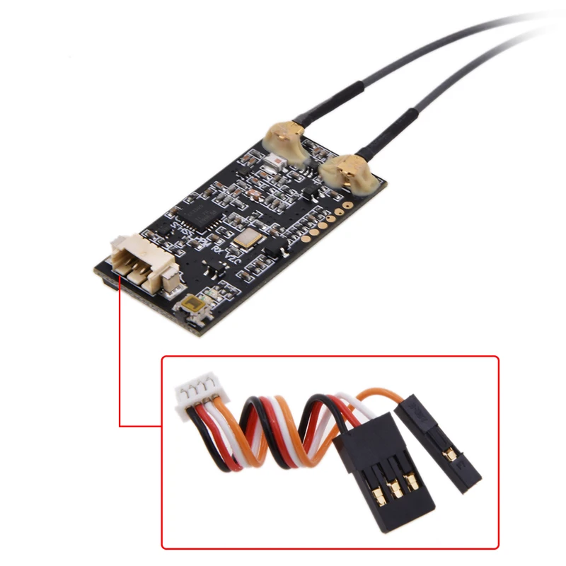 AGFRC MRFS03 2,4G 8-канальный фотоприемник с выходом SBUS PPM для 18MZ, 14SG 10J 8J 6J Φ RF модуль системы дистанционного управления