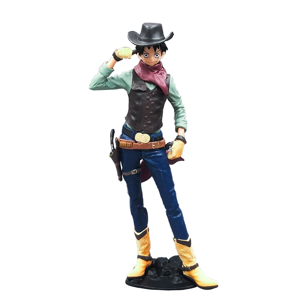 

19cm Anime 1 Piece Action Figure Cowboy Monkey D. Luffy Nami Modle Traw Hat Boy Figma GK for Child