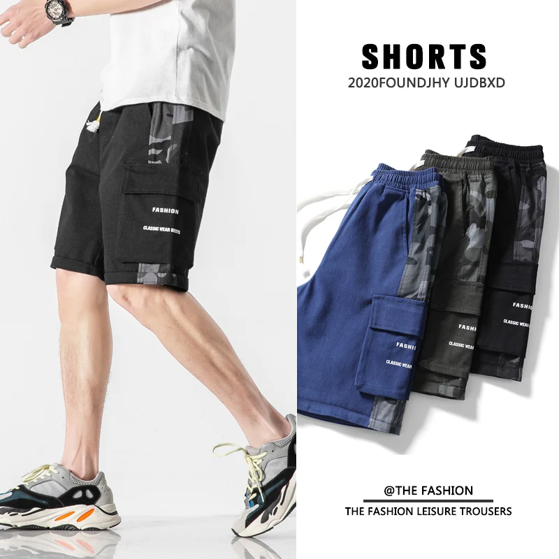 

Plus Size Men Cargo Jeans Shorts 2021 Summer Fashion Casual Streetwear Cotton Denim Baggy Pants Harajuku Men Denim Shorts M-8XL