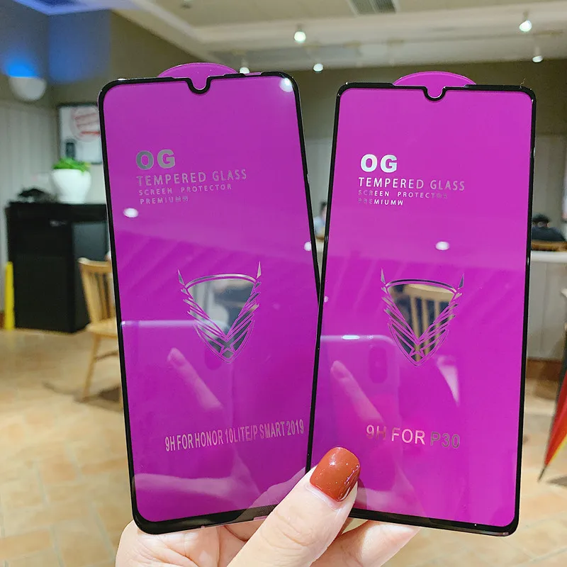 Большой закаленное стекло для huawei Y9 Y6 Y7 Prime honor 20 8X Nova 5 защитный Стекло Y5 Y7 Y9 Prime Экран протектор