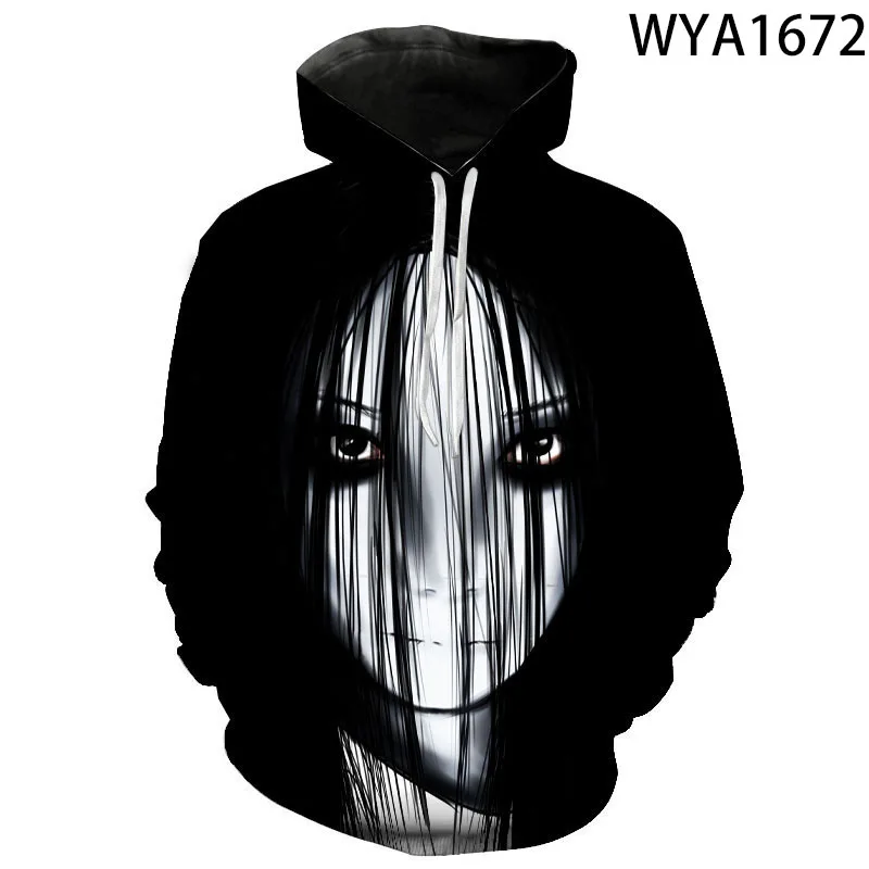 

2020 Ghost Ii Hoodies The Japan Girl Horror Movie Ring Creature Phantom Grudge Fashion Men Women Gothic 3D Hooded Sweatshirts