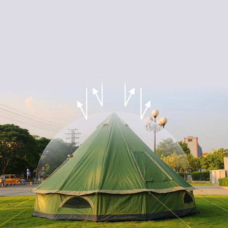 Палатка монгольская Юрта на 5 8 человек семейный навес от комаров Для Путешествий