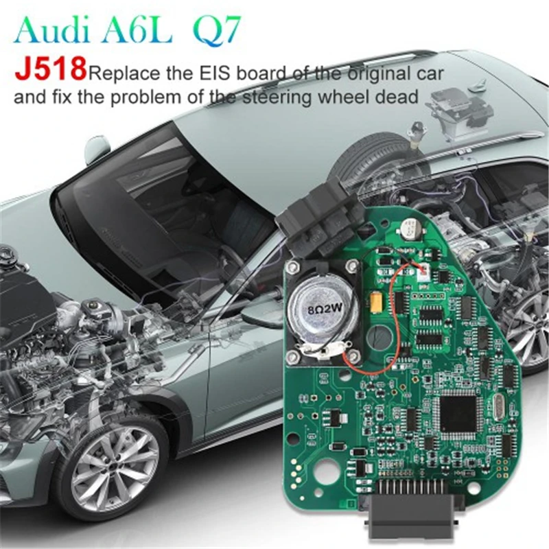 Car Steering Wheel Lock Simulator J518 ELV EIS N360 Steer Column Emulator for Audi A6 Q7 C6 VVDI CG100 R270 Xprog Programmer | Автомобили