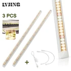 Светодиодная лампа полного спектра для выращивания растений, 3 шт.лот, 120 см, 60 Вт, T8, трубчатая полоса, фитолампа, полоса для комнатных растений, цветов, Семен, аквариумная палатка