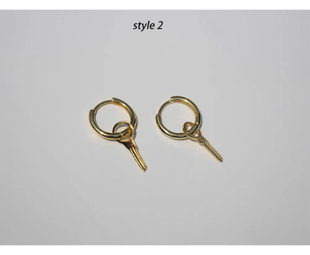 Серьги из стерлингового серебра 925 пробы модные крутые серьги с геометрическим