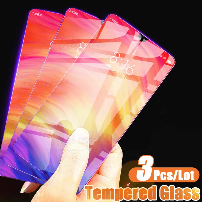 Защитное стекло закаленное для Xiaomi Redmi Note 7/8 Pro/7A/8A 3 шт.|Защитные стёкла и плёнки
