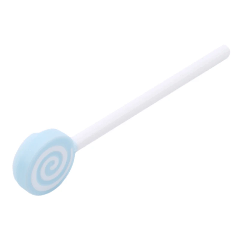 Sky blue Милый леденец Детские Лиственные зубные щетки для чистки языка детский скребок для чистки языка уход за ребенком Рождественский подарок для детей - Цвет: Sky blue