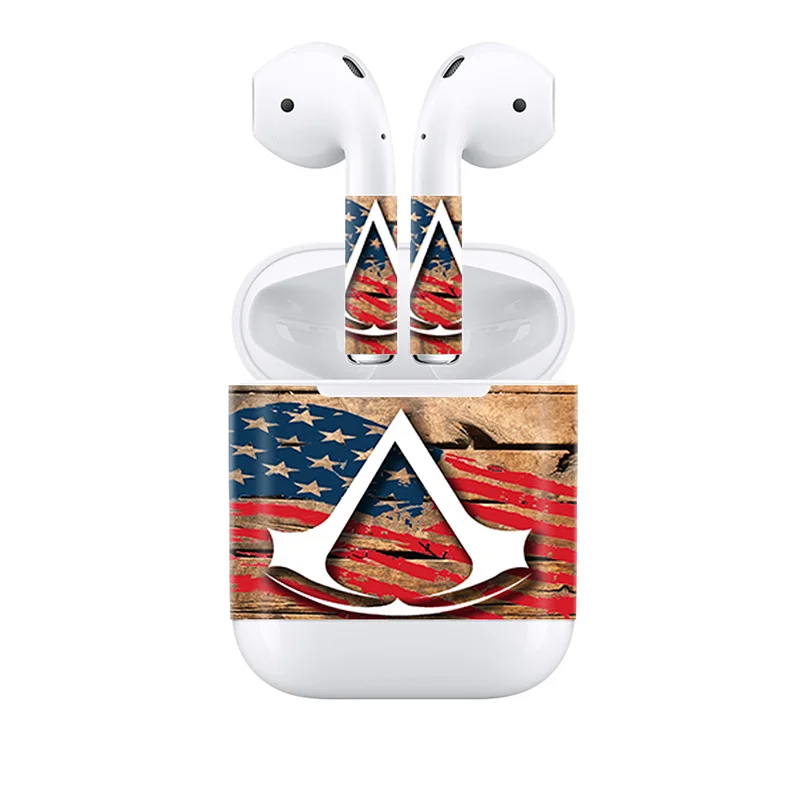 Крутой дизайн 14 цветов в Stocker Airpods стикер для Apple водонепроницаемые наклейки