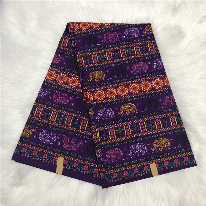 Полиэстер качество нигерийский Chitenge Анкара ткань Гана Kente воск Африканский Kitenge печать ткань для ткани в 6 ярдов WD30