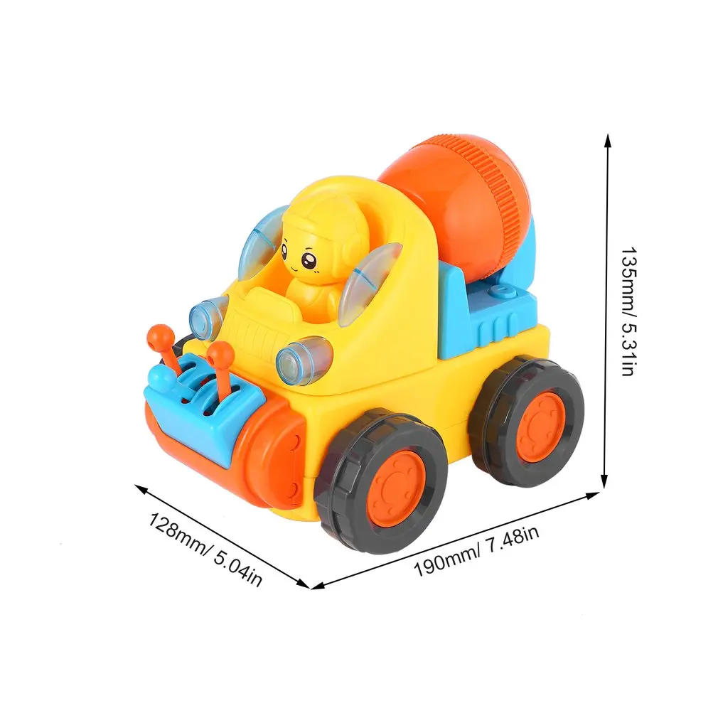 

Cool Truck Construction Vehicle Cartoon Engineering Vehicle Mixer Truck Assemble Car Toy for Children Educational FX167