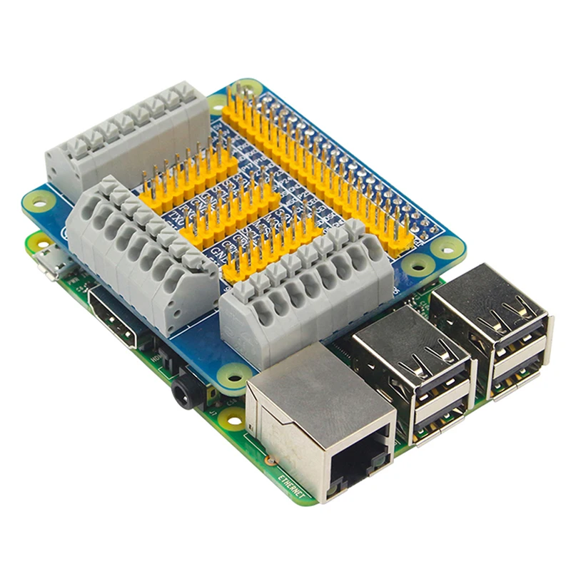 

GPIO Expansion Board Module for Robot DIY Test Compatible Raspberry Pi 4B/3B+/3B