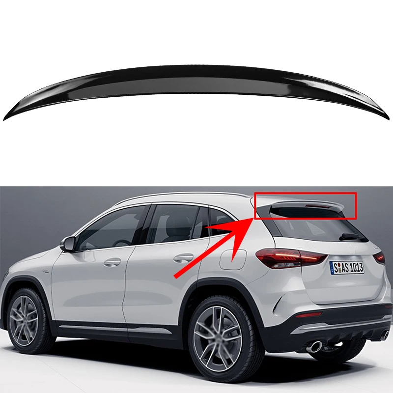 

Glossy Black Carbon Fiber Rear Bumper Spoiler Tail Wing For Mercedes Benz GLA180 GLA200 GLA220 GLA250 GLA35 GLA45 AMG H247 2020+