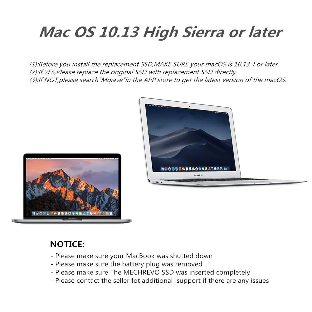 M.2 NVME SSD адаптер для MacBook Air Pro retina 2013- NVME/AHCI SSD обновленный комплект для A1465 A1466 A1398 A1502