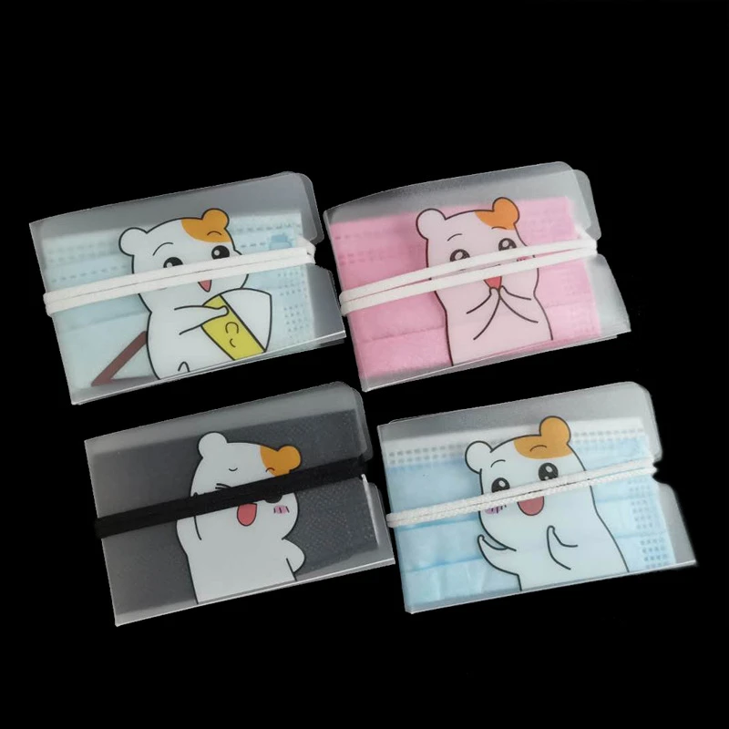 12 шт. одноразовые Мультяшные Органайзеры для хранения маски|Коробки и ящики