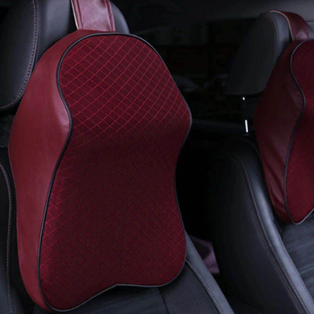 Автомобильная подушка для шеи регулируемая подголовник с 3D эффектом Памяти из