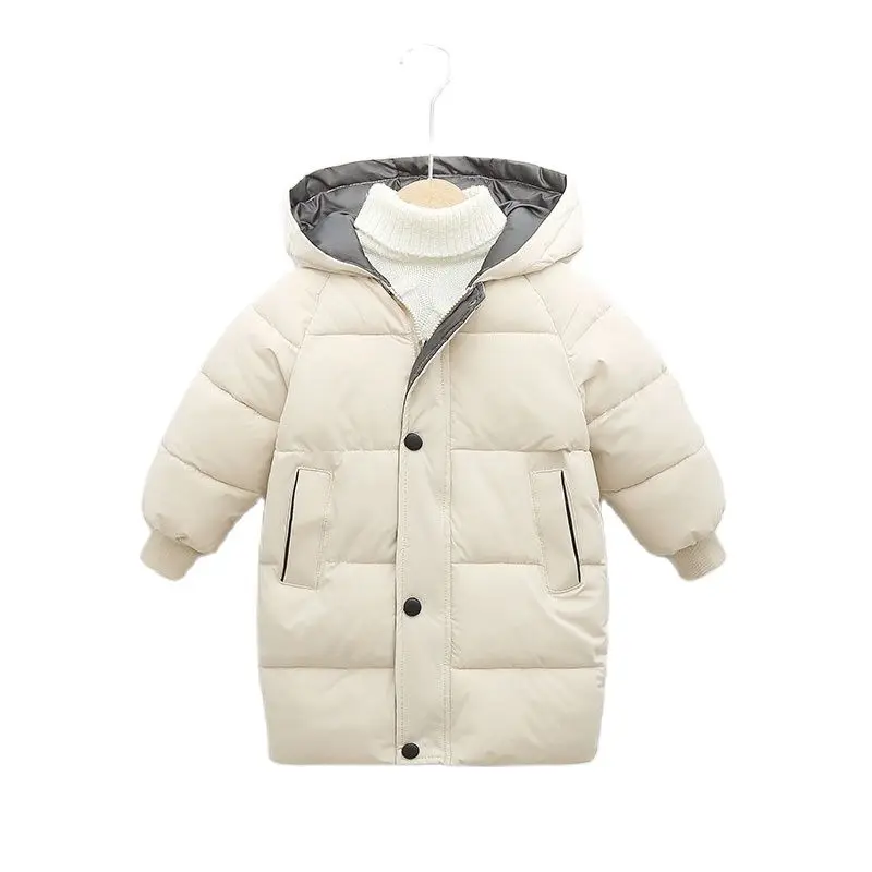 

Children's Coat Winter Teenage Baby Boys Girls Down Outerwear Cotton-Padded Parka Coats Warm Long Jackets Thicken Warm Long