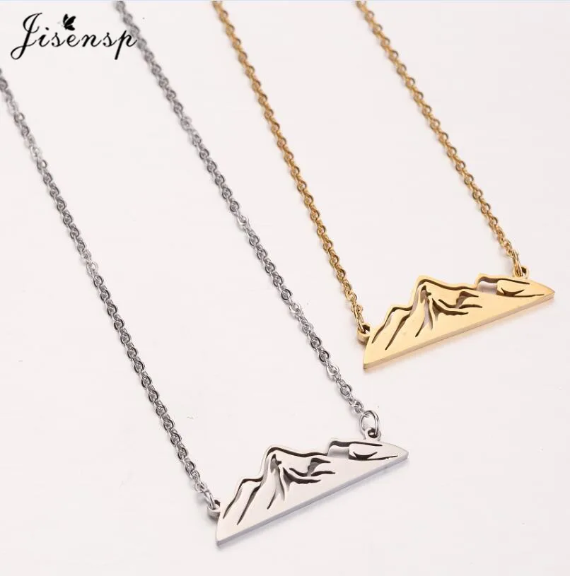 Jisensp винтажное нежное ожерелье с подвеской в виде Снежной Горы модные ювелирные