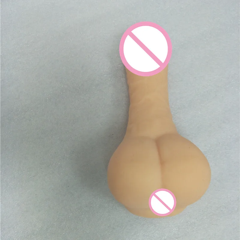 Мягкий большой фаллоимитатор с анальным отверстием Реалистичный искусственный