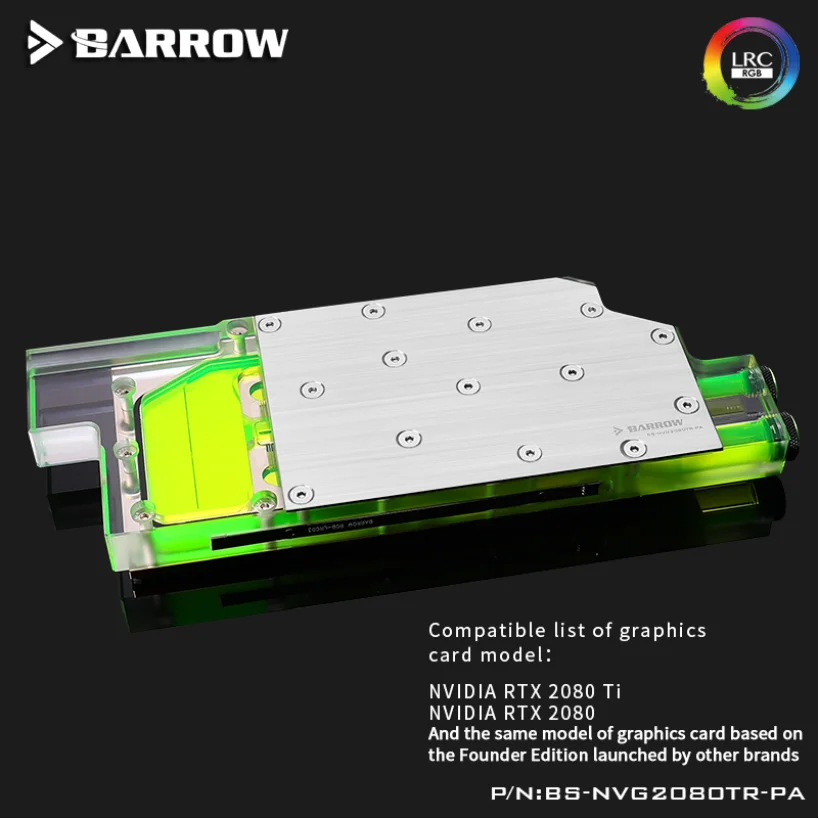 

Barrow public rtx2080ti right nozzle full coverage cold head of graphics card BS-NVG2080TR-PA